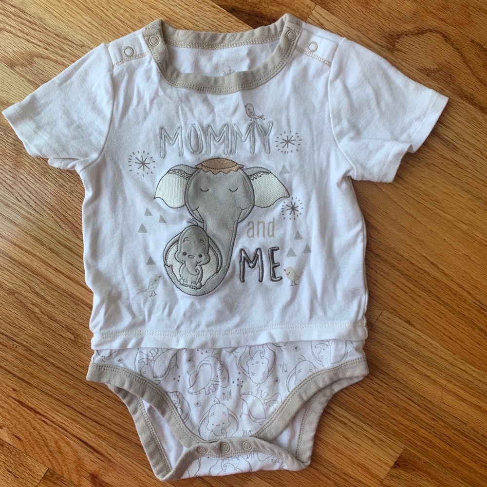 Disney Dumbo “Mommy and Me” onesie 18-24m